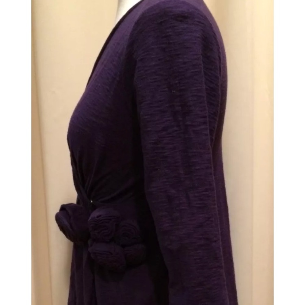 Pinkerton Anthropologie purple wrap knee length LG